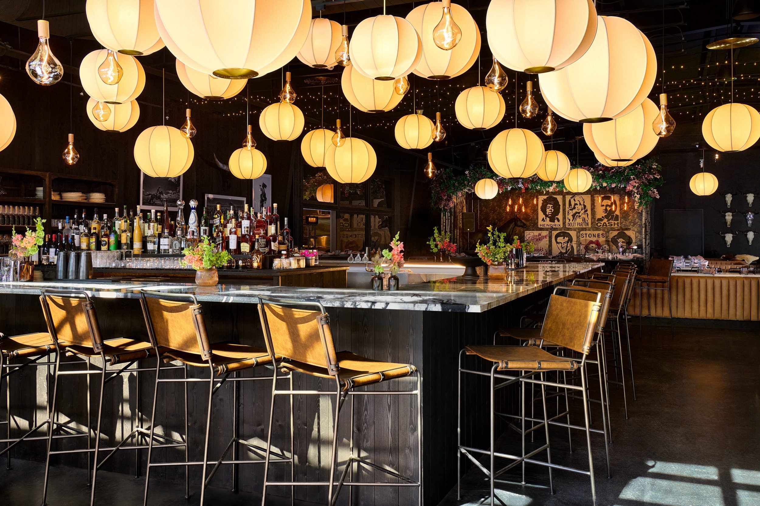 Hawkeye & Huckleberry Lounge interior, photo by Dina Avila