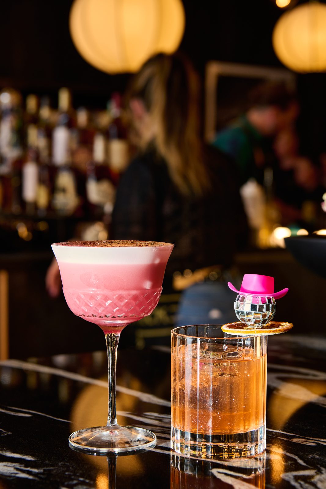 Signature cocktails at Hawkeye & Huckleberry Lounge