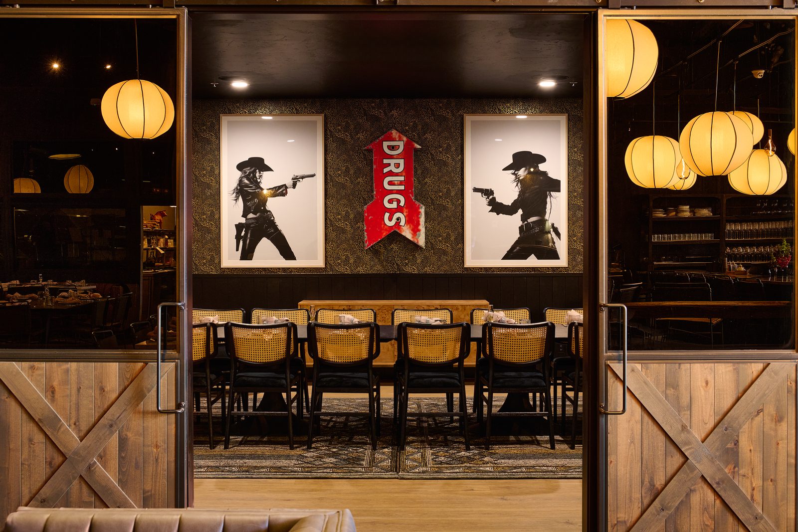 The Sisters Private Dining Room at Hawkeye & Huckleberry Lounge, Bend Oregon